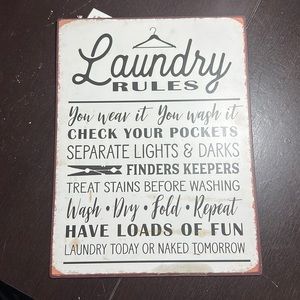 Laundry Decor Sign